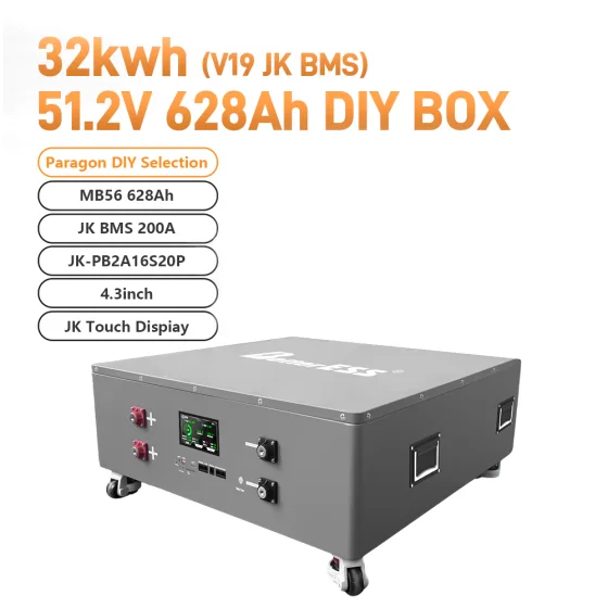 BetterESS 32kWh 51.2V 628Ah LiFePO4 DIY Battery Kit – 16S for EVE MB56 Cells with 250A JK BMS (V19) | Solar, RV & Off-Grid Energy Storage