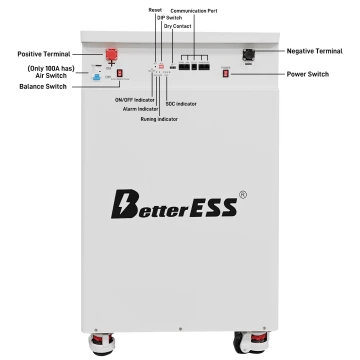 48V 51.2V 300Ah 15kWh LiFePO4 Mobile ESS With Active Balancer For Home Energy Storage System-Backup Power