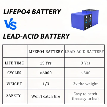 GOTION 340Ah LiFePO4 3.2V Grade A Battery Cells For Solar Storage, RV, EV, PV
