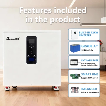 51.2V 600Ah 30kwh Three-phase All in One AC380V  With 12kw Inverter Home Energy Storage System